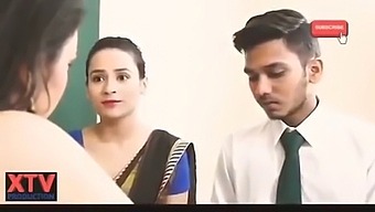 Indian Teacher And Student Explore Pleasure In Dormitory