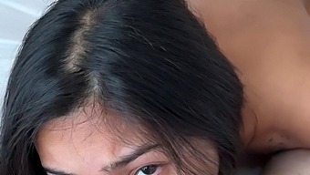 Asian Amateur Gets Facial And Pussy Cumshot