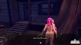 Busty Beauty Eats Nephelym'S Shaved Pussy - Hentai Video