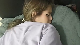 I Have Rough Anal Sex With My Lovely Petite Stepsister On The Furniture During Our Stepdads' Absence At A Party.