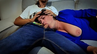 Amazing European Stepmom Gets Her Mouth Destroyed By Stepson!