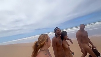 Nudist Beach Fun With Hot Friends Gets Wild And Crazy
