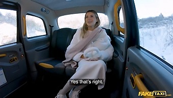 A Beautiful Lingerie Model Gets A Rough And Passionate Ride From The Taxi Driver.
