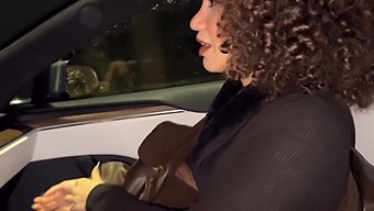 Young Wife’s Husband Facilitates Her To Have Sex With Another Man In The Car.